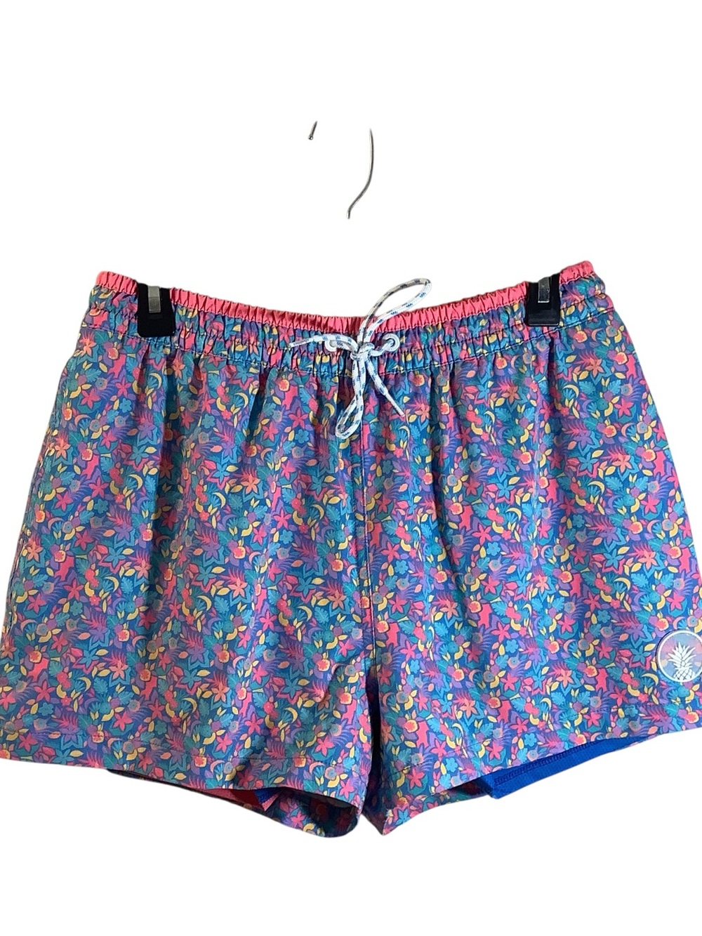 Chubbies Floral Print Drawstring Shorts - Pink/Blue
